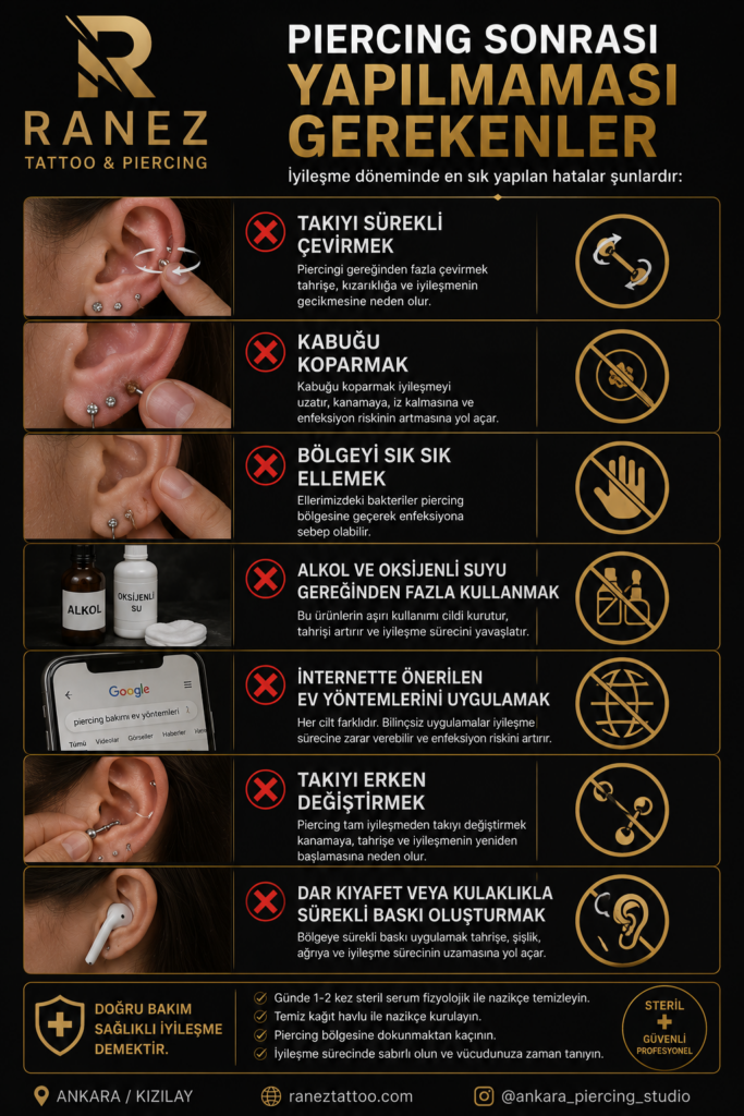 Piercing Sonrası Bakım Rehberi