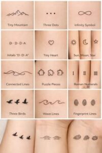 Minimal lotus dövmesi