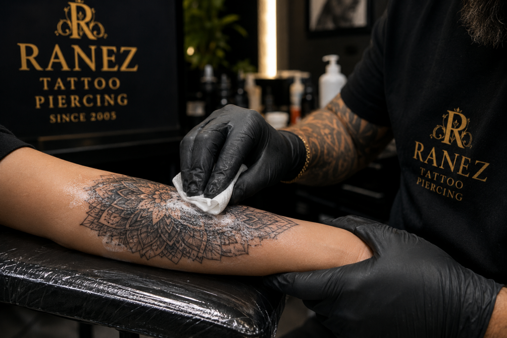 Ankara dövme stüdyosunda profesyonel tattoo uygulaması - Ranez Tattoo Piercing