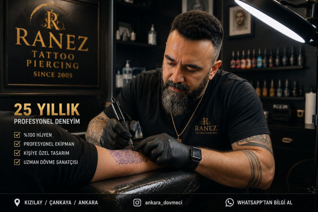Ranez Tattoo Piercing Ankara - 25 yıllık profesyonel dövme ve piercing stüdyosu