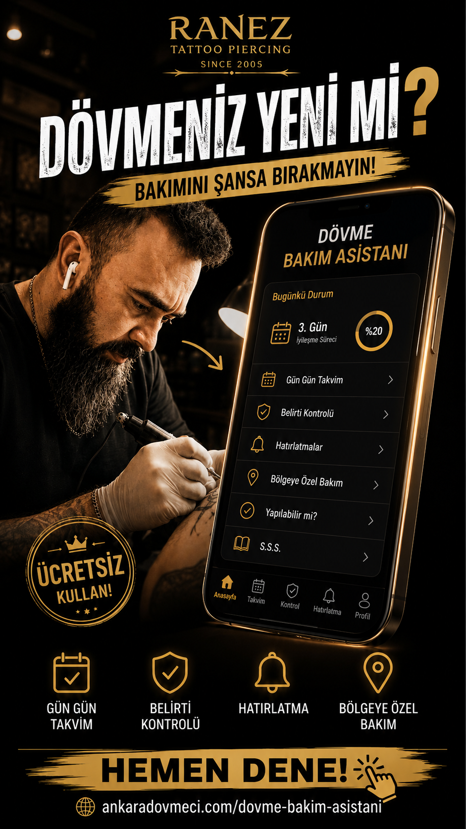 Dövme bakımı ve dövme sonrası iyileşme süreci rehberi